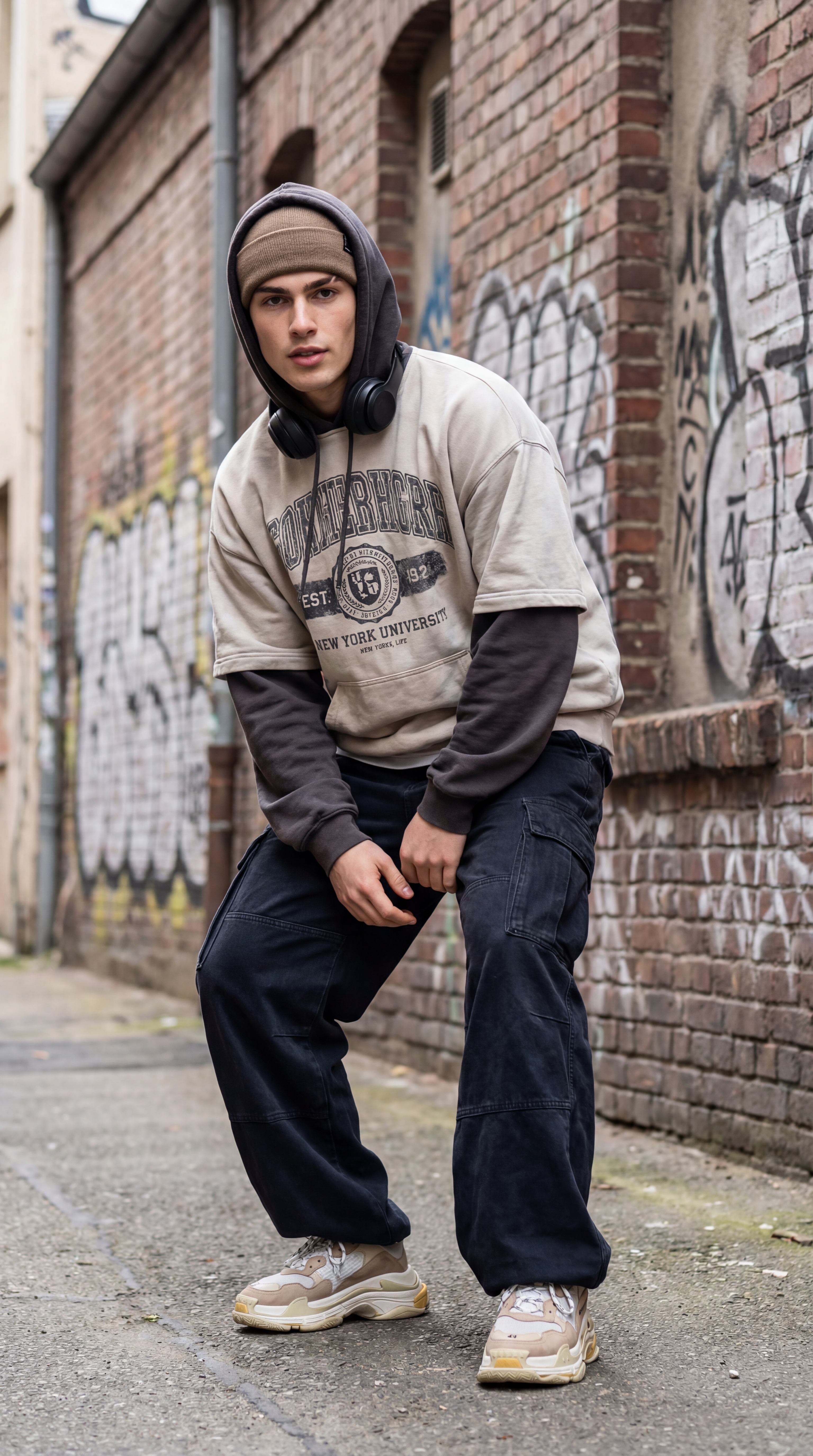 Male portrait prepared for an AI man dance video